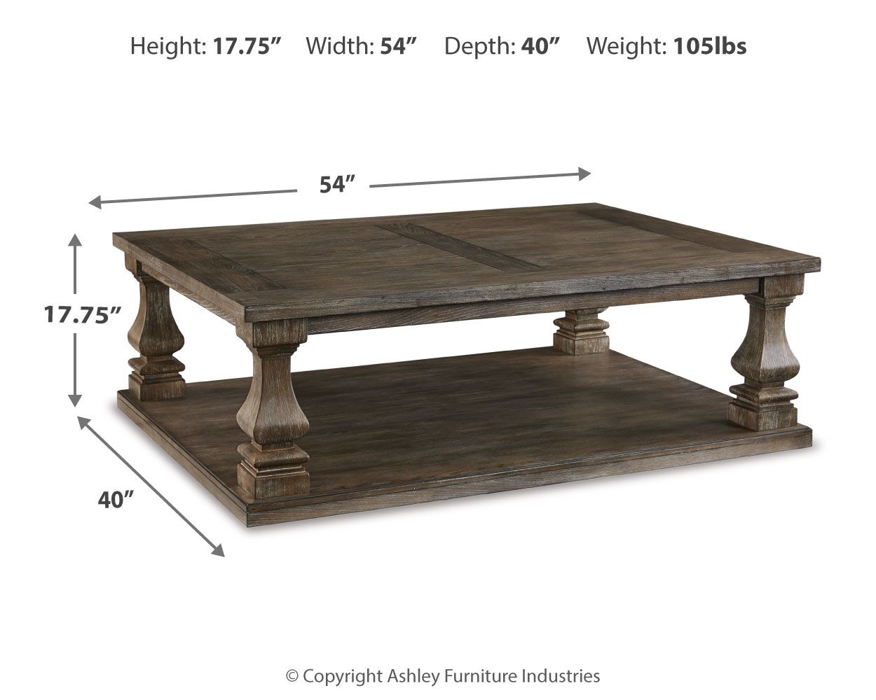 Johnelle - Rectangular Cocktail Table - Gray - Urban Living Furniture (Los Angeles, CA)