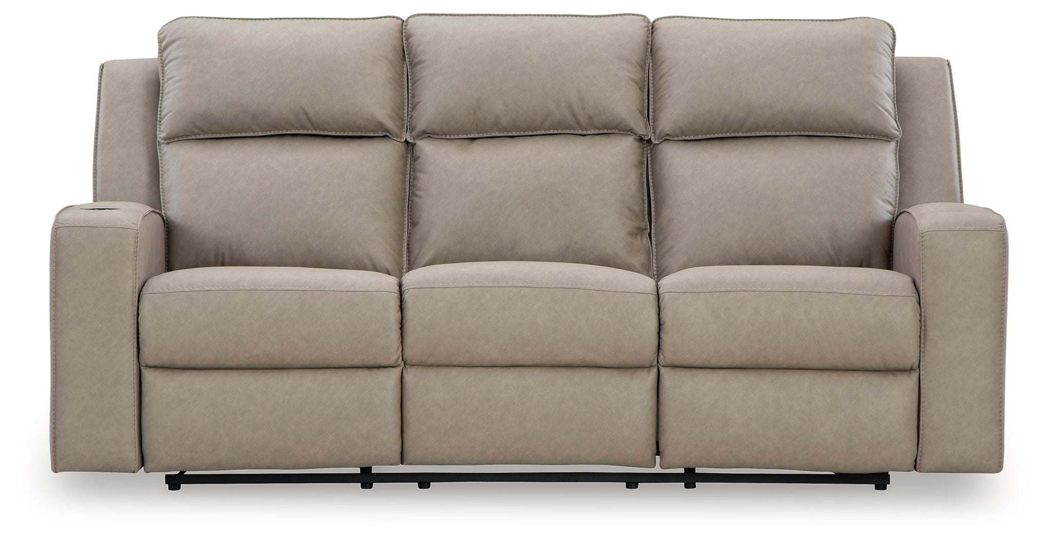 Lavenhorne - Pebble - Rec Sofa W/Drop Down Table - Urban Living Furniture (Los Angeles, CA)