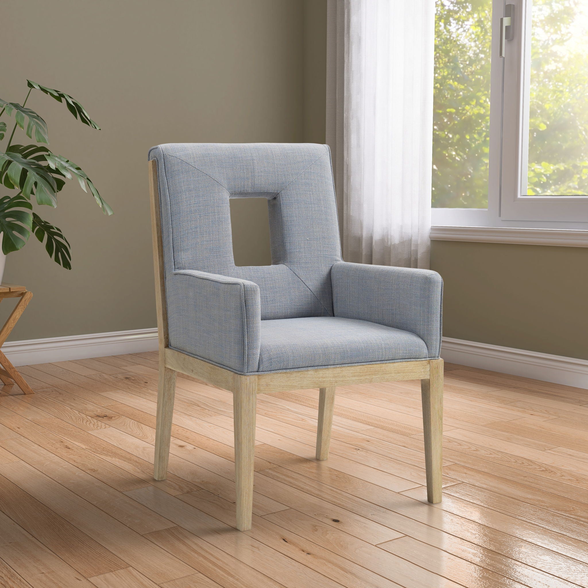 Gwendolyn - Dining Arm Chair With Natural Frame - Urban Living Furniture (Los Angeles, CA)
