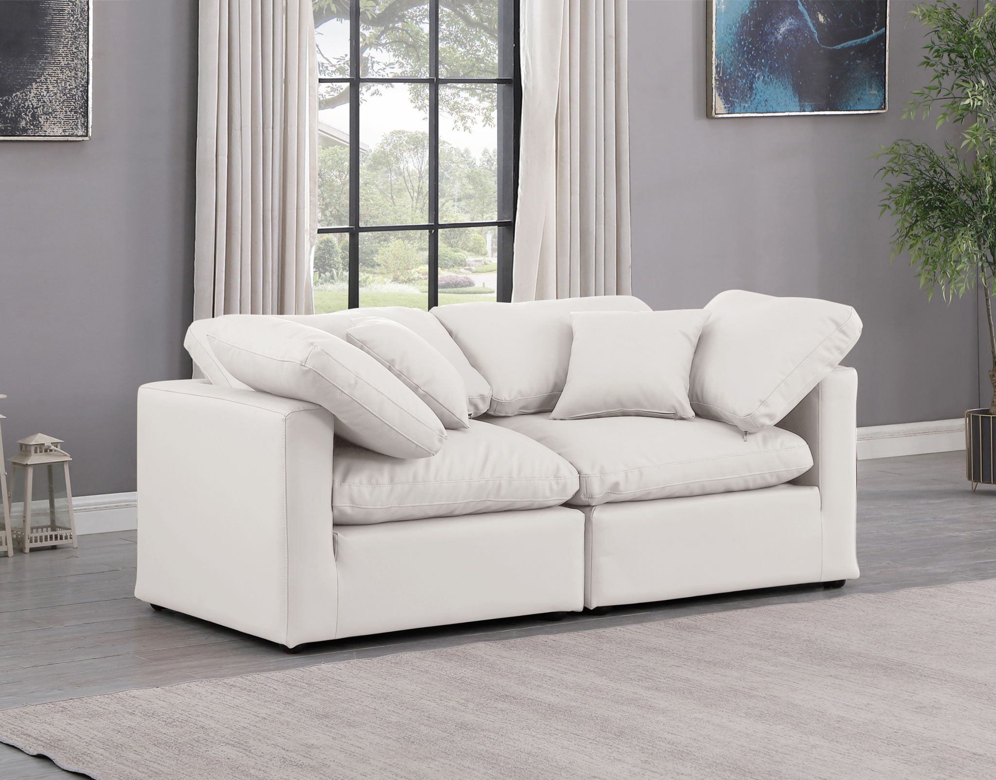 Indulge - Faux Leather 2 Seat Modular Sofa - Urban Living Furniture (Los Angeles, CA)