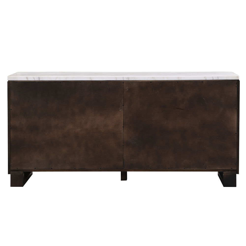 Edwyn - Server With Marble Top - Natural Marble Top & Espresso Finish - Urban Living Furniture (Los Angeles, CA)