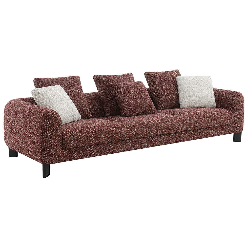Mardi - Sofa With 6 Pillows - Maroon Tweed - Urban Living Furniture (Los Angeles, CA)
