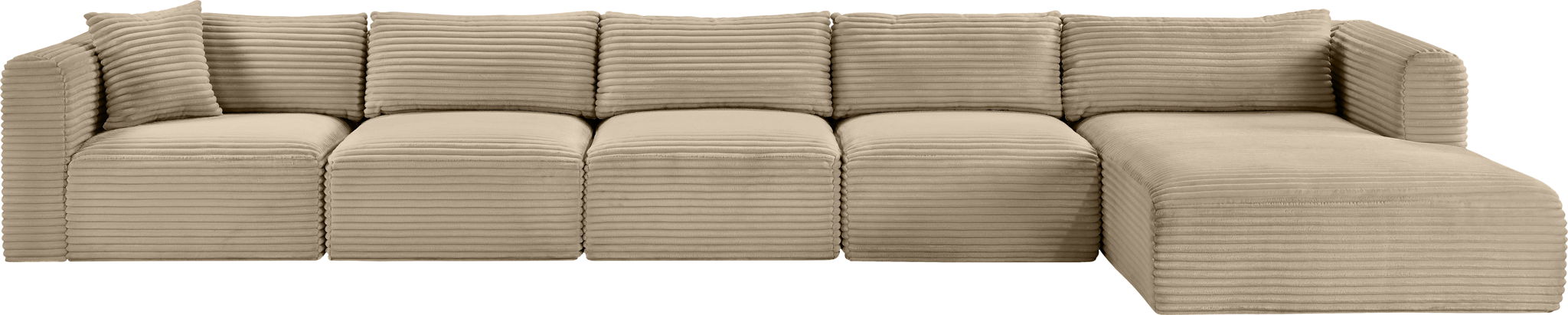 Shaggy - Fabric 5 Piece Modular Sectional With Chaise - Urban Living Furniture (Los Angeles, CA)