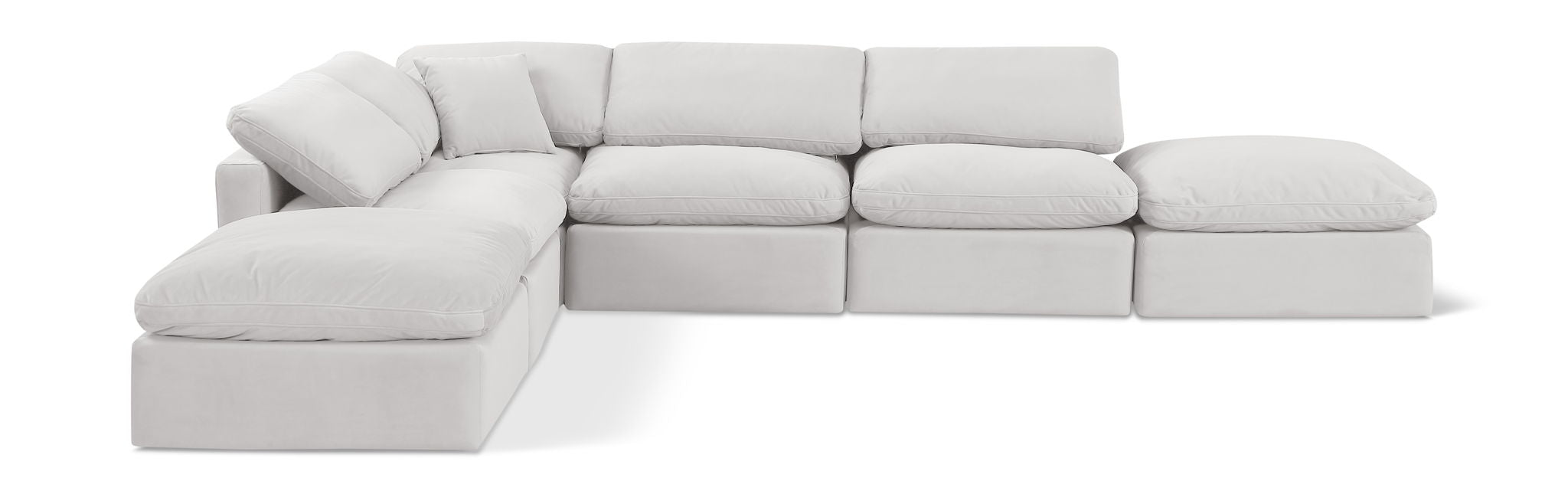 Indulge - Velvet 6 Piece Modular Armless Sectional - Urban Living Furniture (Los Angeles, CA)
