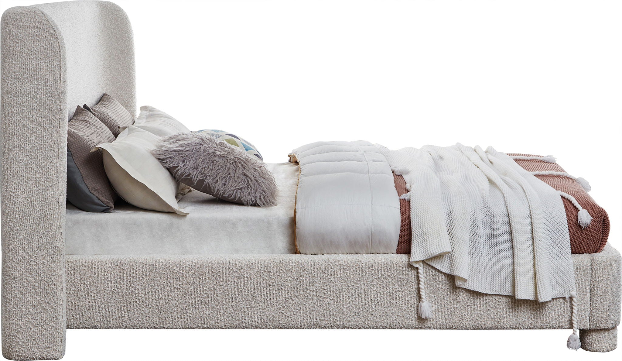 Penny - Boucle Fabric Bed - Urban Living Furniture (Los Angeles, CA)