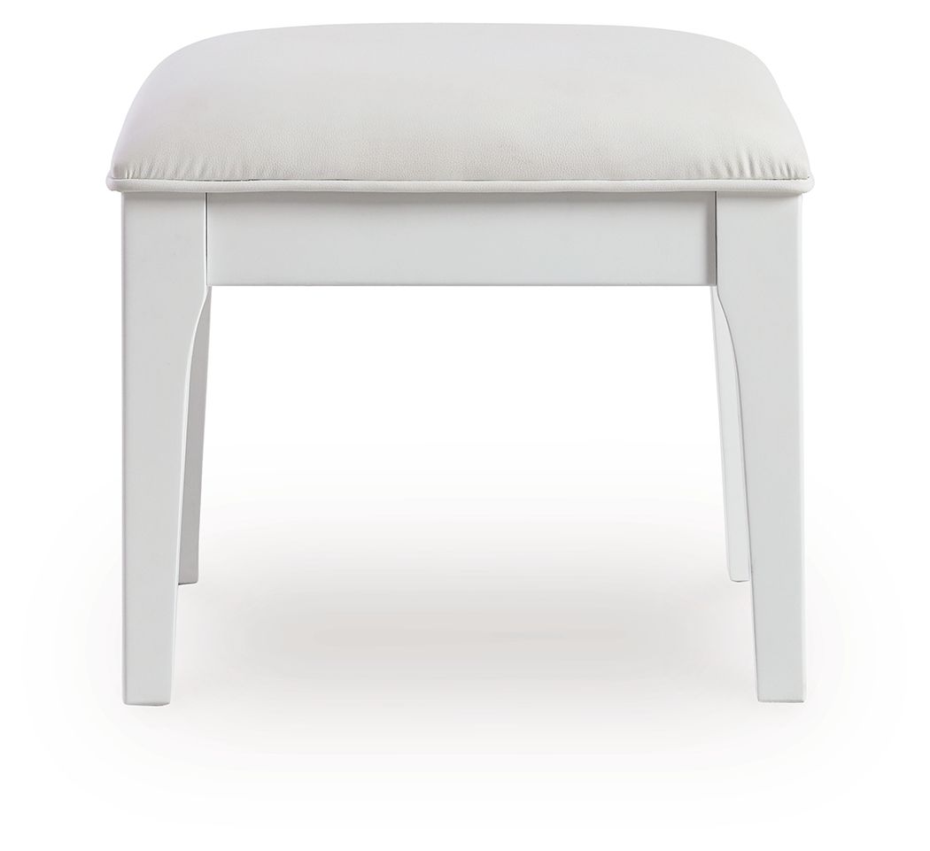 Chalanna - White - Vanity Stool - Urban Living Furniture (Los Angeles, CA)