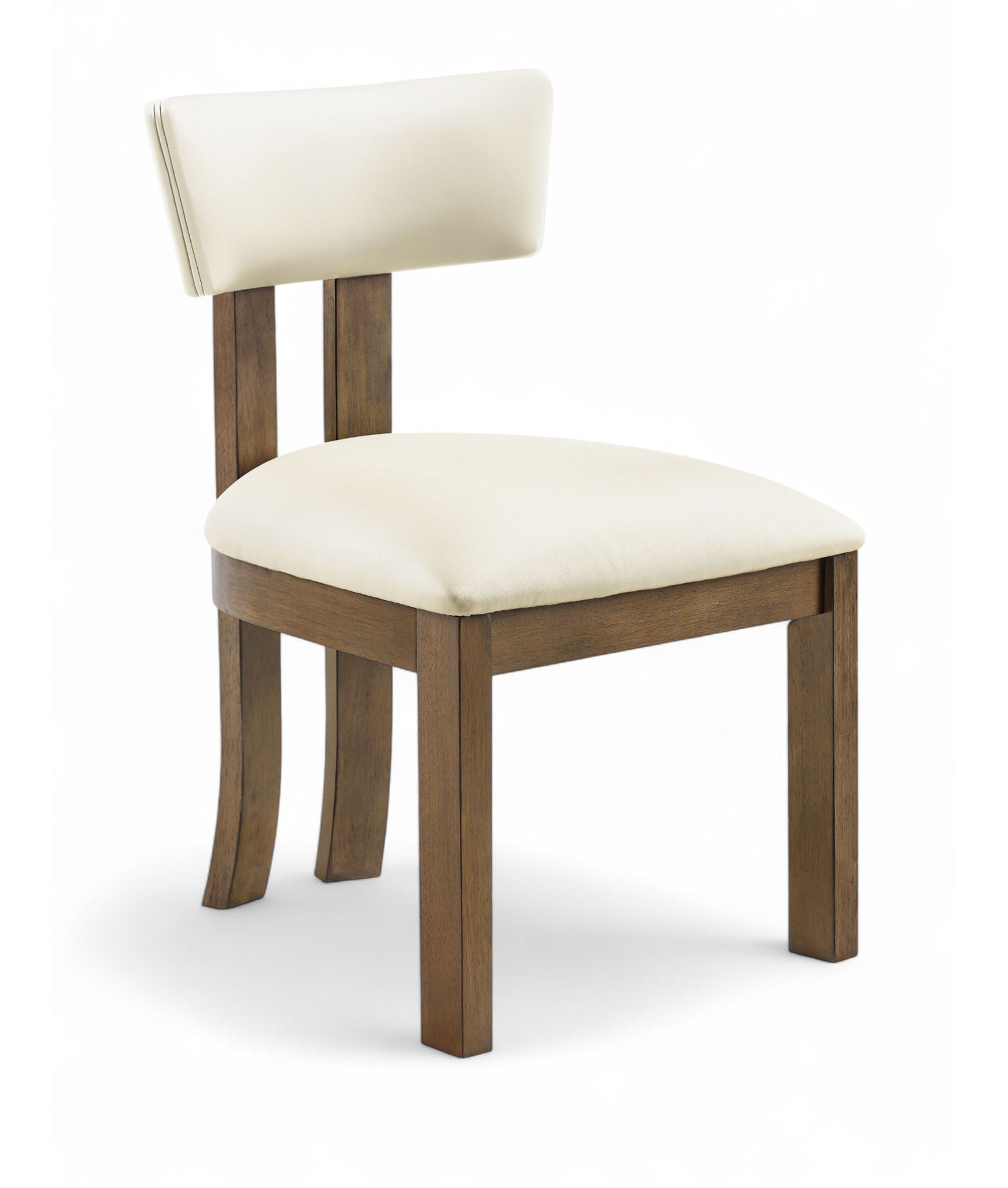 Lavrin - Vegan Leather Upholstered Dining Side Chair (Set of 2) - Walnut Base - Urban Living Furniture (Los Angeles, CA)