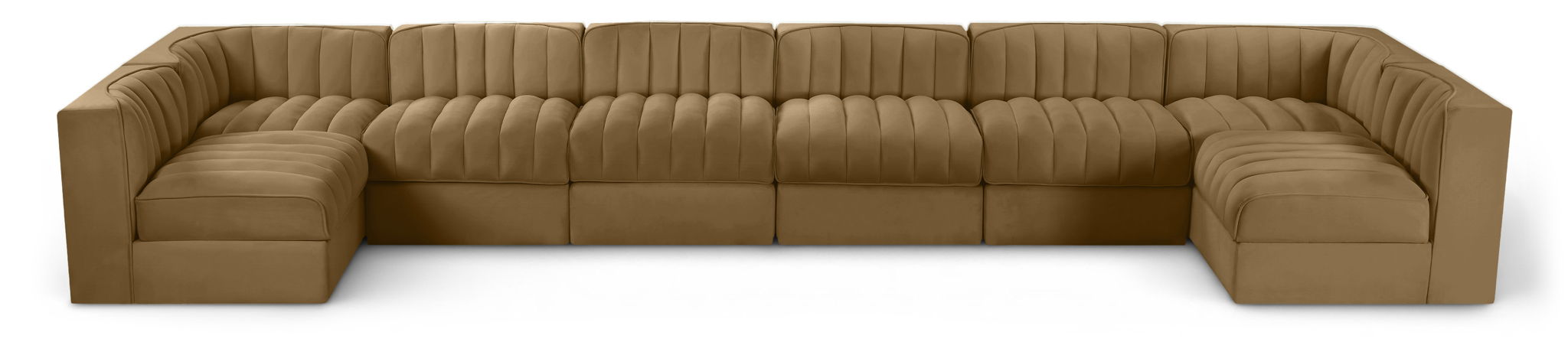 Rummi - Velvet Performance Fabric Upholstered 8 Piece Modular Sectional (With 2 Corner Chairs) - Urban Living Furniture (Los Angeles, CA)