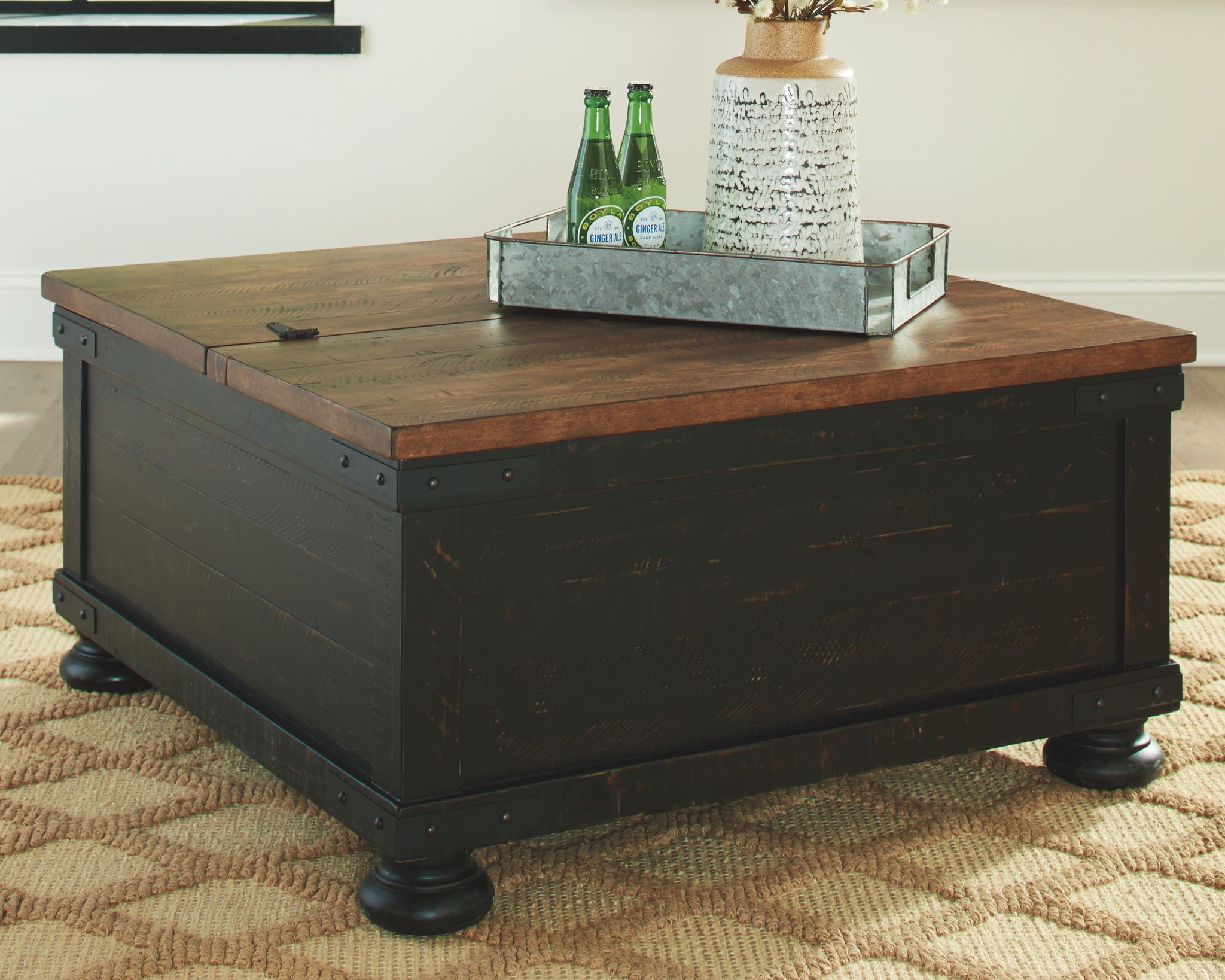 Valebeck - Black / Brown - Lift Top Cocktail Table - Urban Living Furniture (Los Angeles, CA)