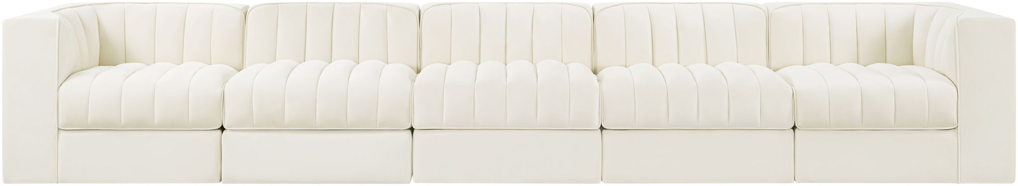 Rummi - Velvet Performance Fabric Upholstered 5 Piece Modular Sofa - Urban Living Furniture (Los Angeles, CA)