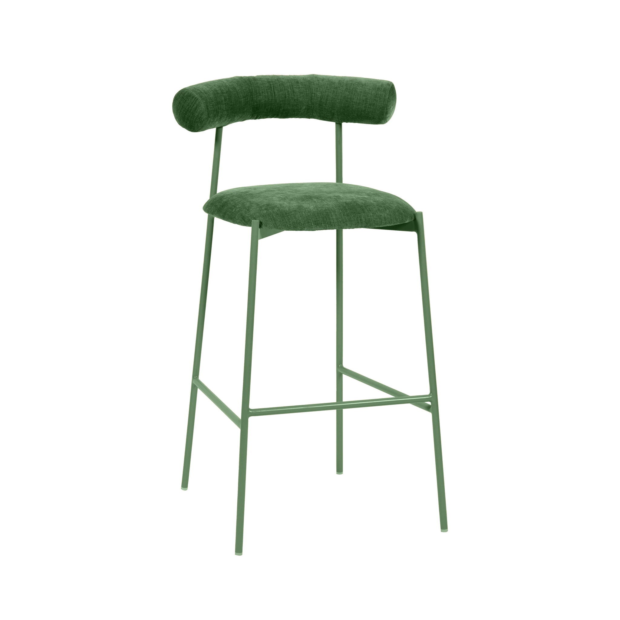 Liliana - Velvet Bar Stool - Urban Living Furniture (Los Angeles, CA)