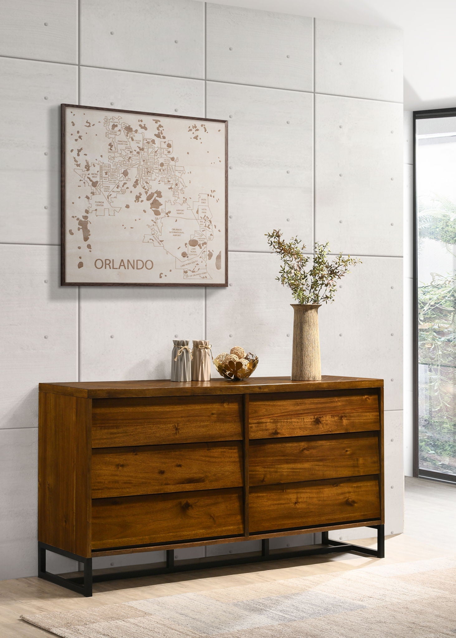 Reed - Dresser - Antique Coffee - Urban Living Furniture (Los Angeles, CA)