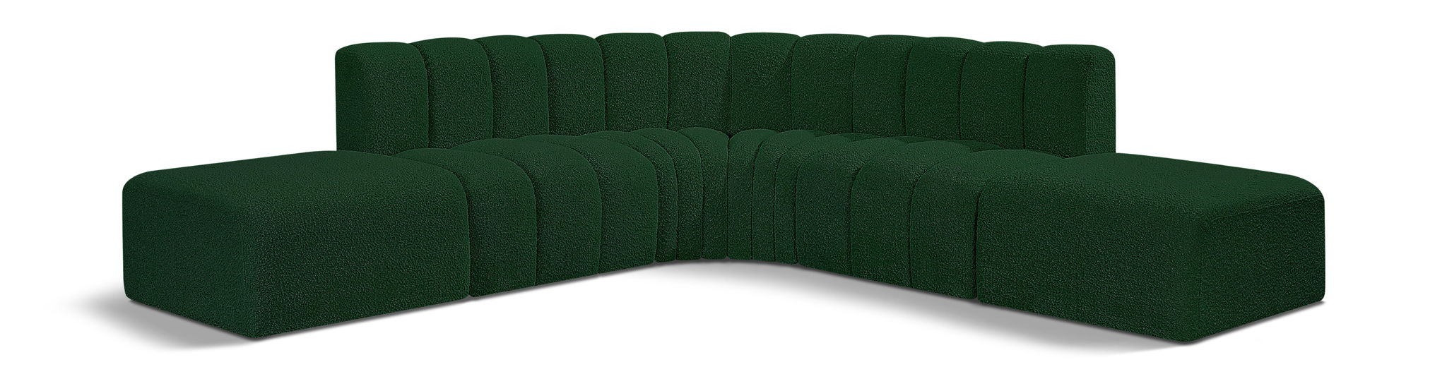 Arc - Boucle Fabric 6 Piece Corner Modular Sofa - Urban Living Furniture (Los Angeles, CA)