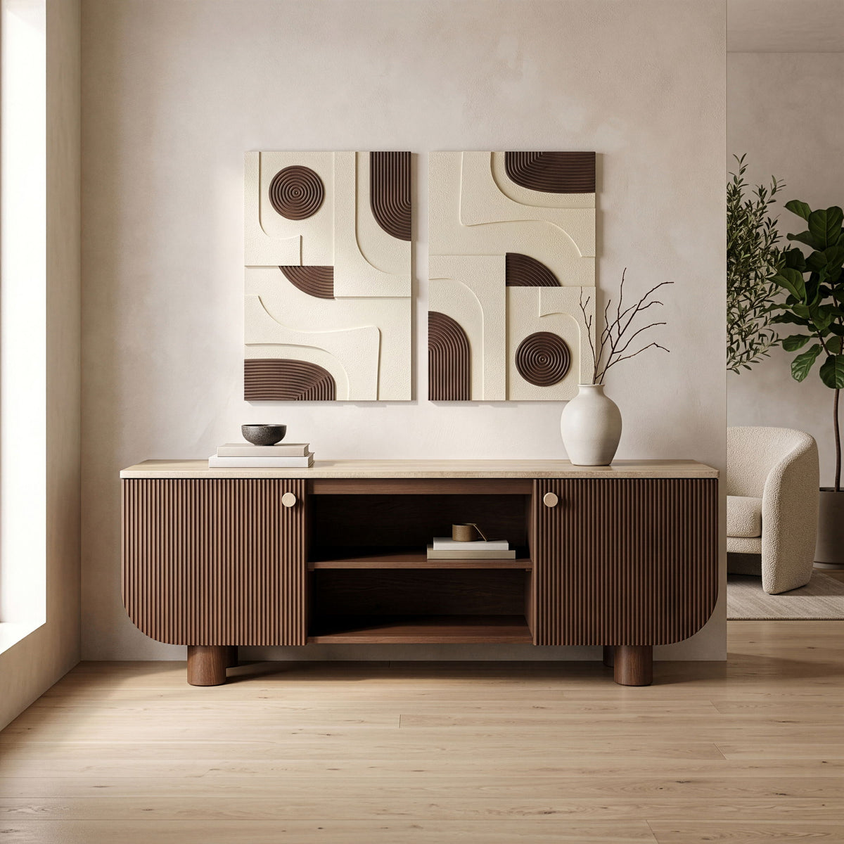 Cressa - Mango Wood Media Console
