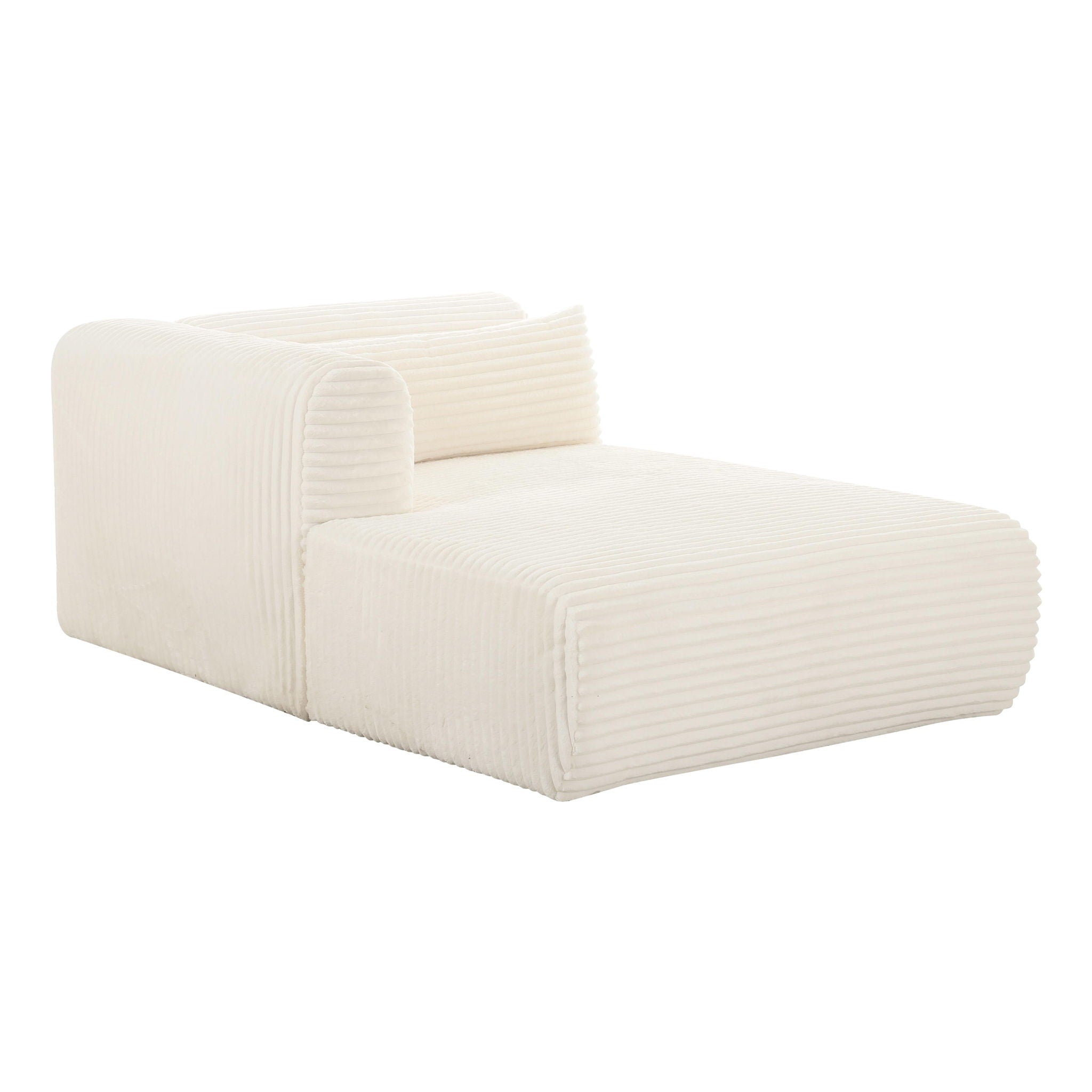 Tarra - Fluffy Oversized Corduroy Modular Chaise - Urban Living Furniture (Los Angeles, CA)