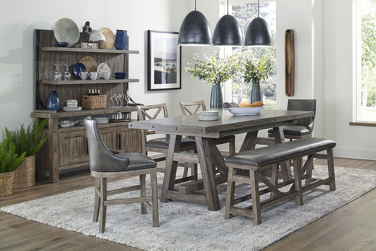 Lodge Dining - Counter Height Dining Set - Urban Living Furniture (Los Angeles, CA)