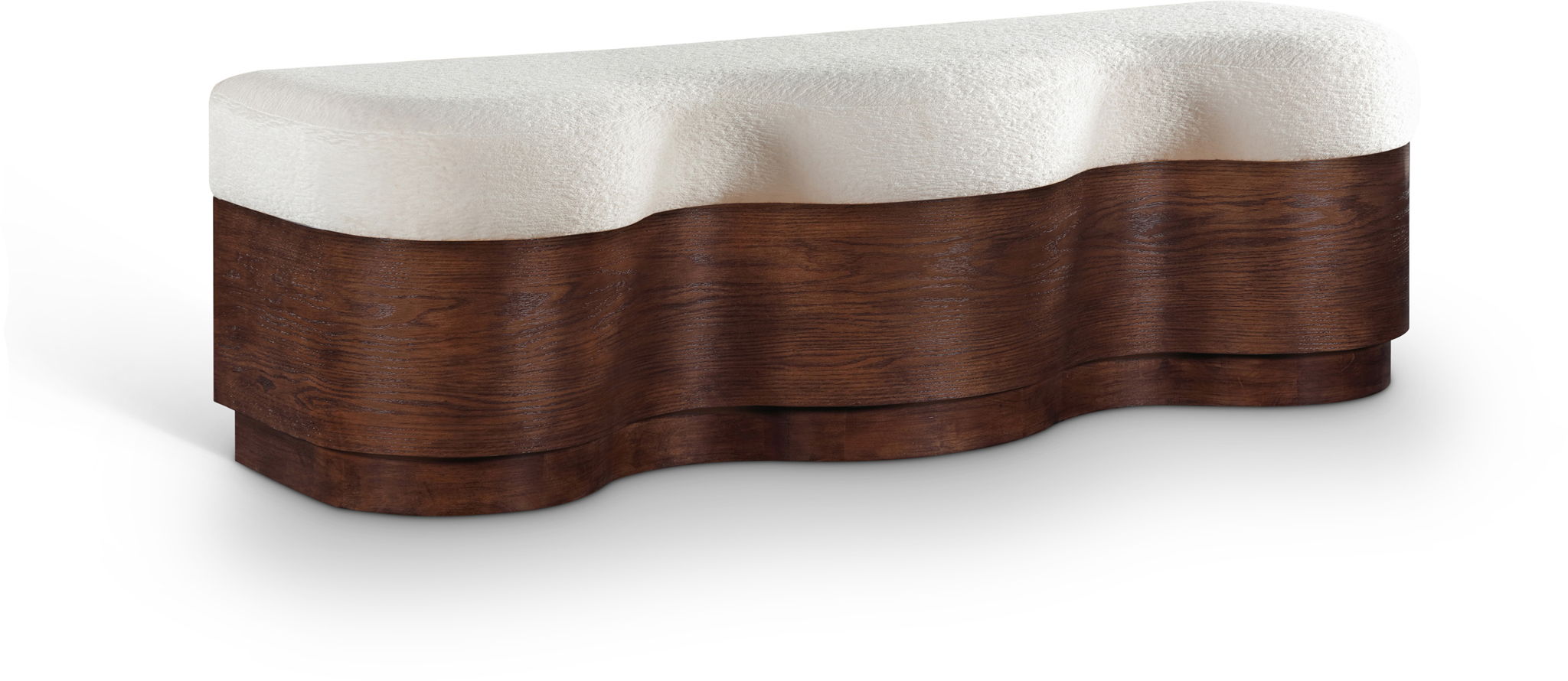 Savoy - Bench With Brown Base - Urban Living Furniture (Los Angeles, CA)