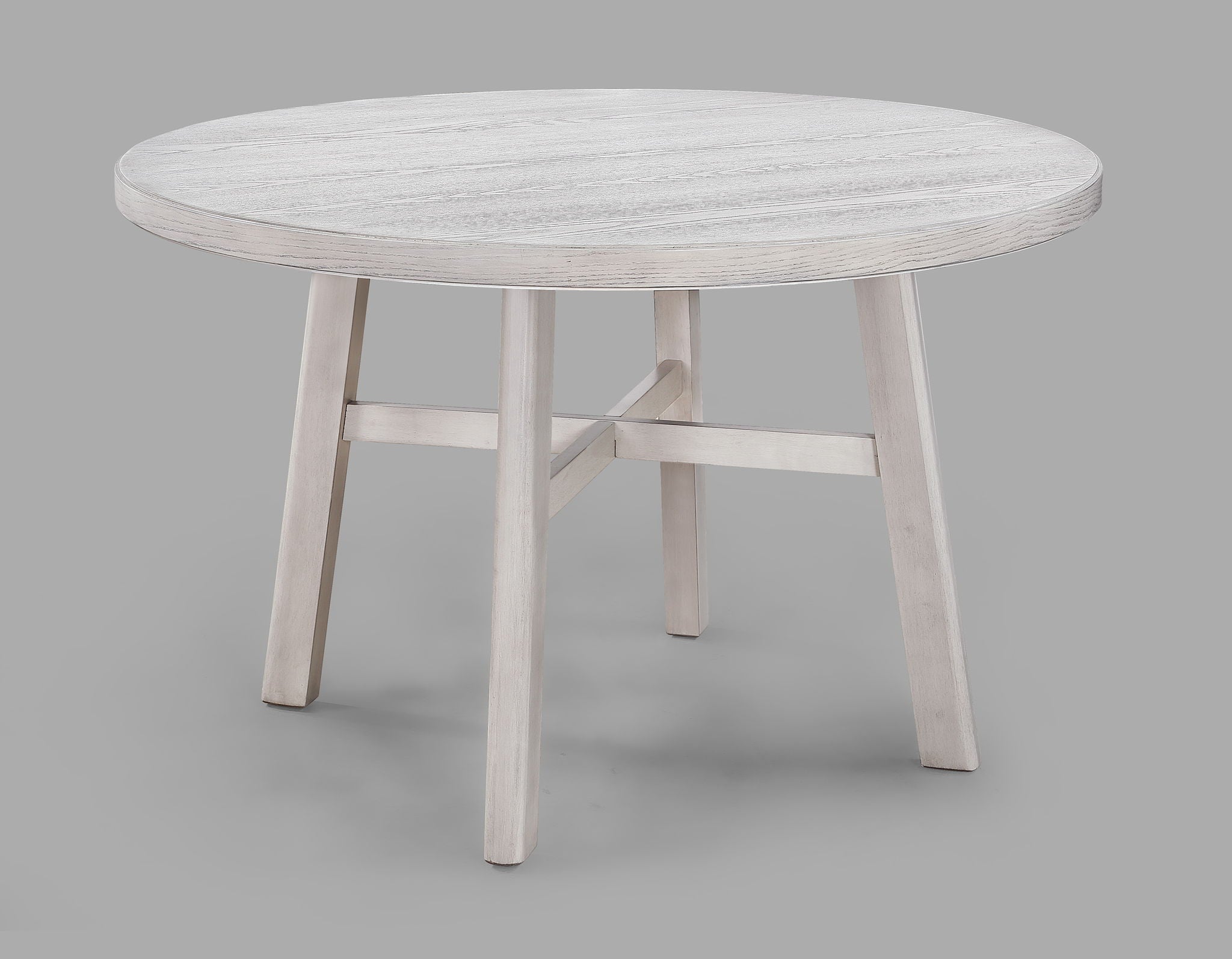 Blanche - Round Dining Table - Antique White - Urban Living Furniture (Los Angeles, CA)