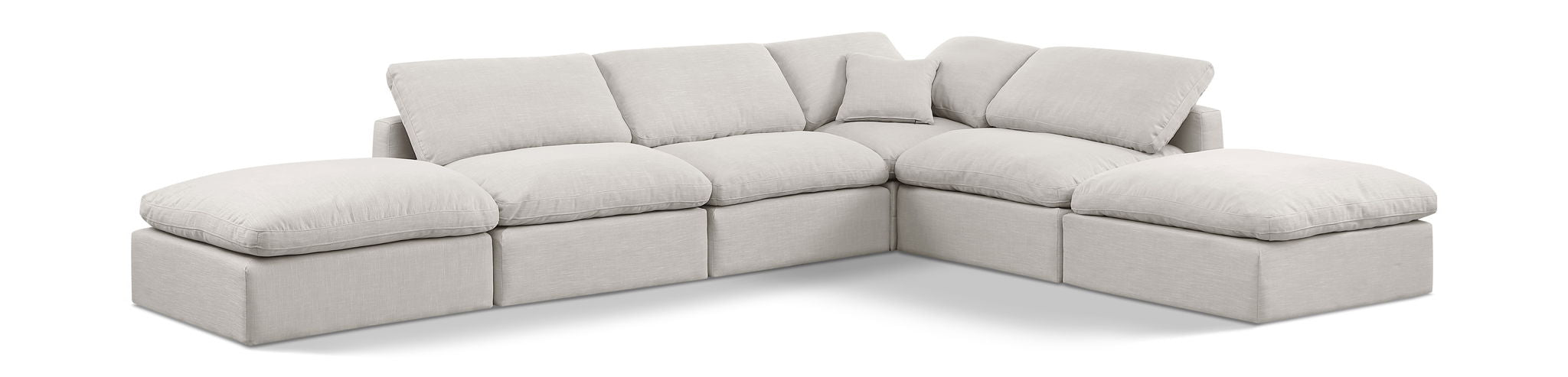 Indulge - Linen 6 Piece Modular Armless Sectional - Urban Living Furniture (Los Angeles, CA)