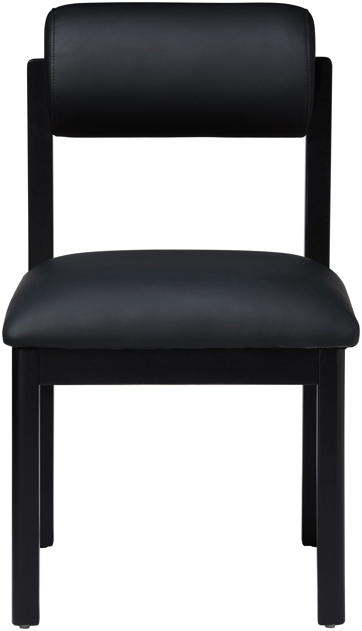Roundhill - Faux Leather Dining Chair (Set of 2) - Black Frame - Urban Living Furniture (Los Angeles, CA)