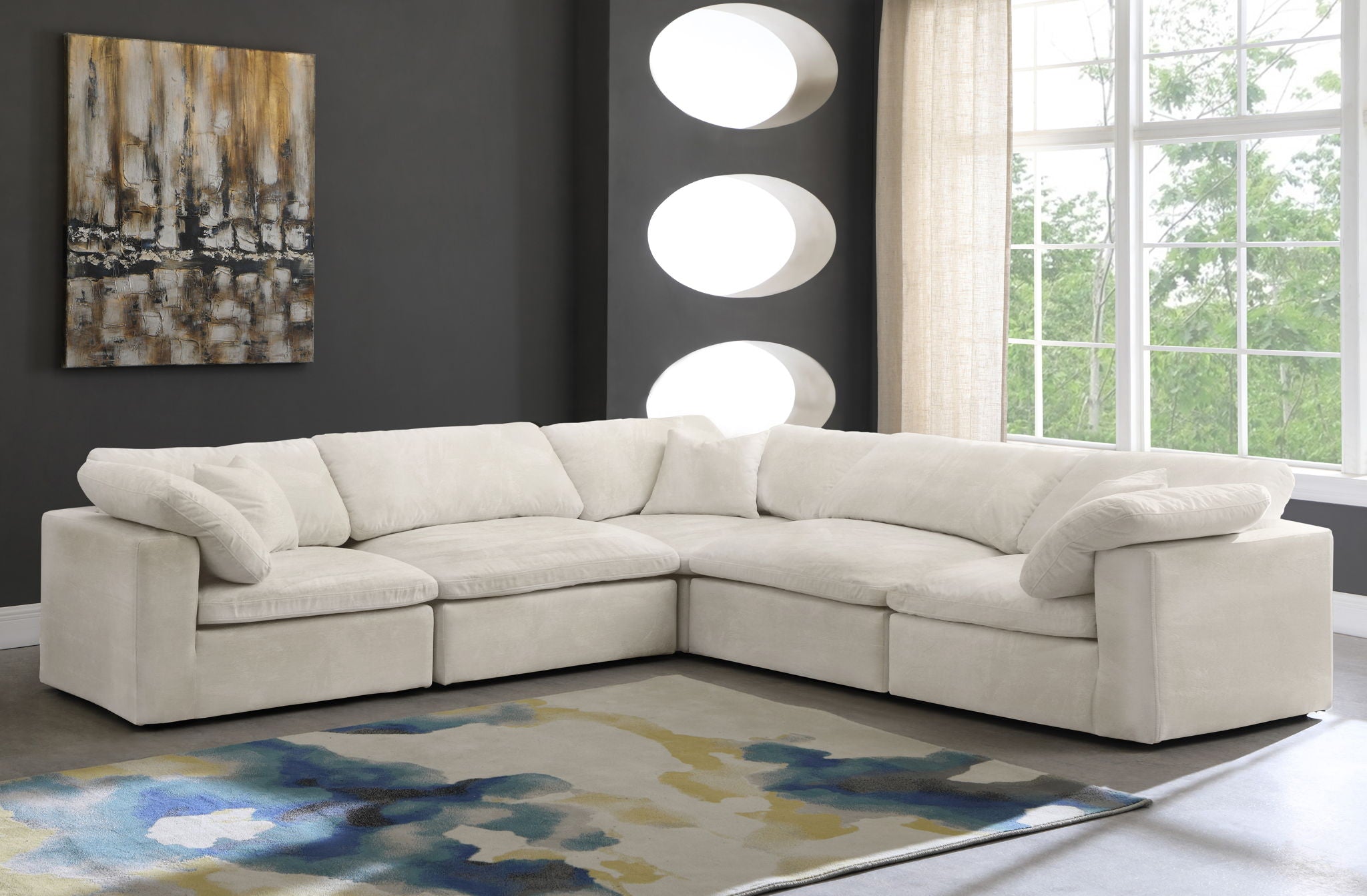 Cozy - 5 Piece Modular Corner Sectional - Urban Living Furniture (Los Angeles, CA)