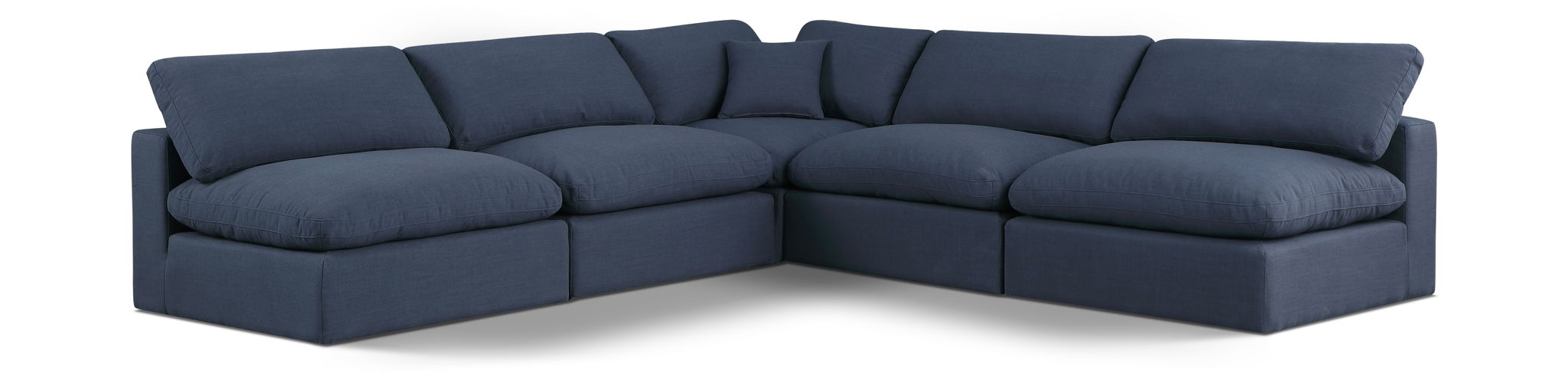 Comfy - 5 Piece Linen Modular Corner Armless Sectional - Urban Living Furniture (Los Angeles, CA)