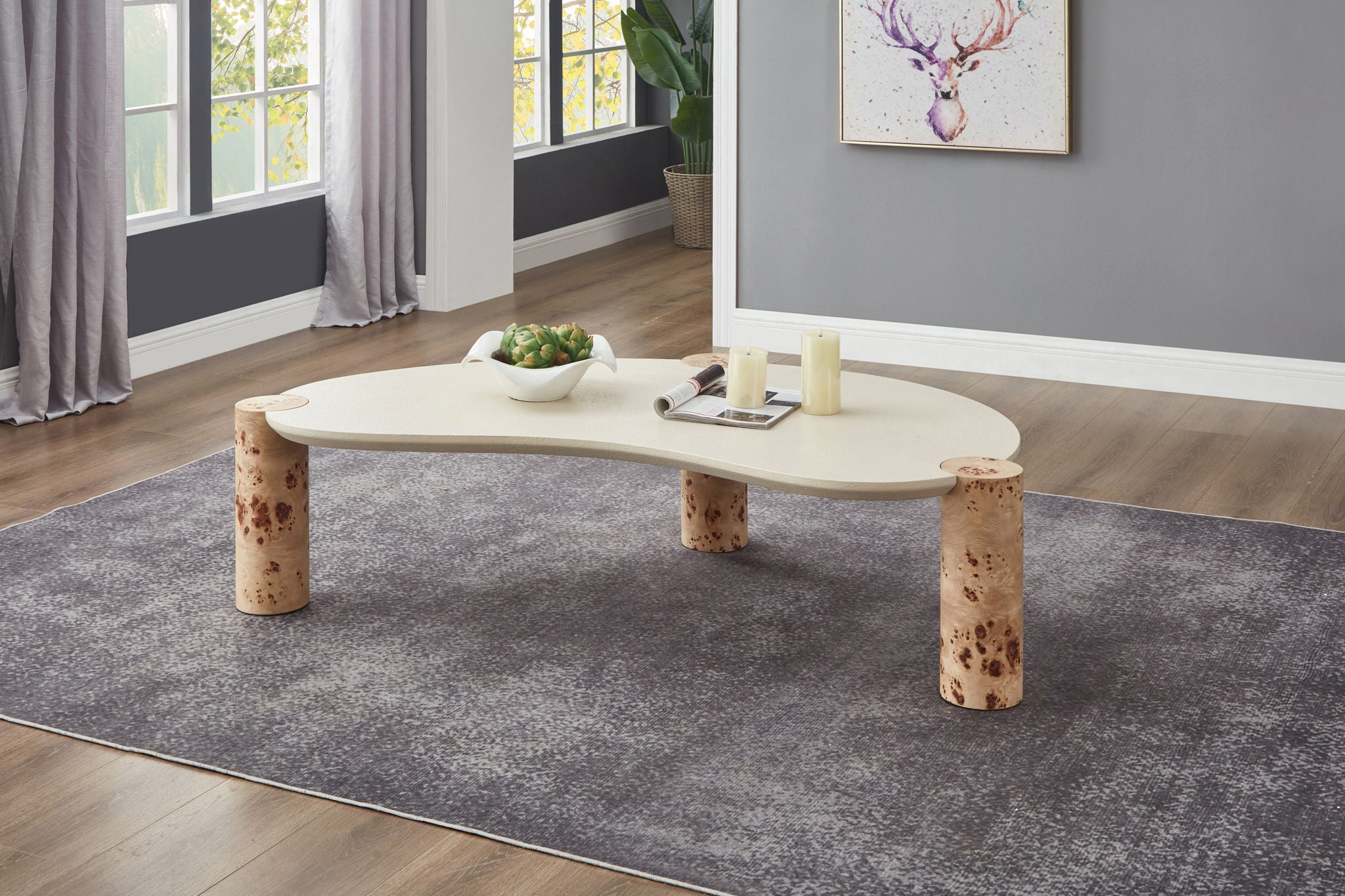 Thor - Burl Wood Coffee Table - Natural - Urban Living Furniture (Los Angeles, CA)