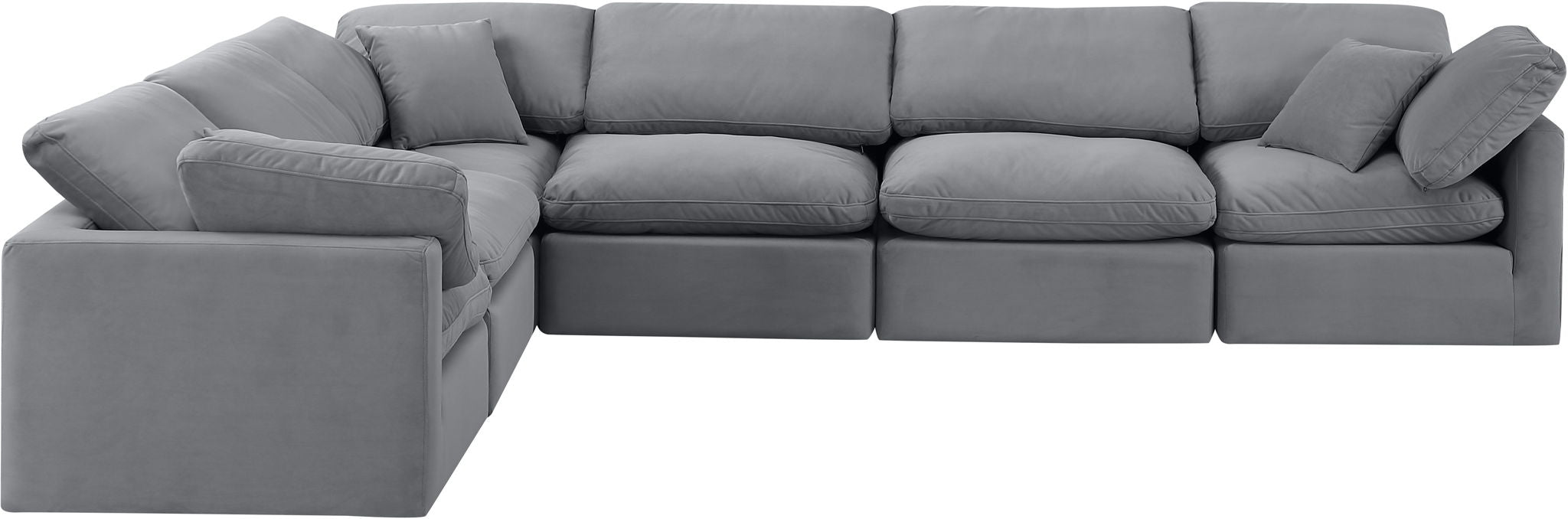 Indulge - Velvet 6 Piece Modular Corner Sectional - Urban Living Furniture (Los Angeles, CA)