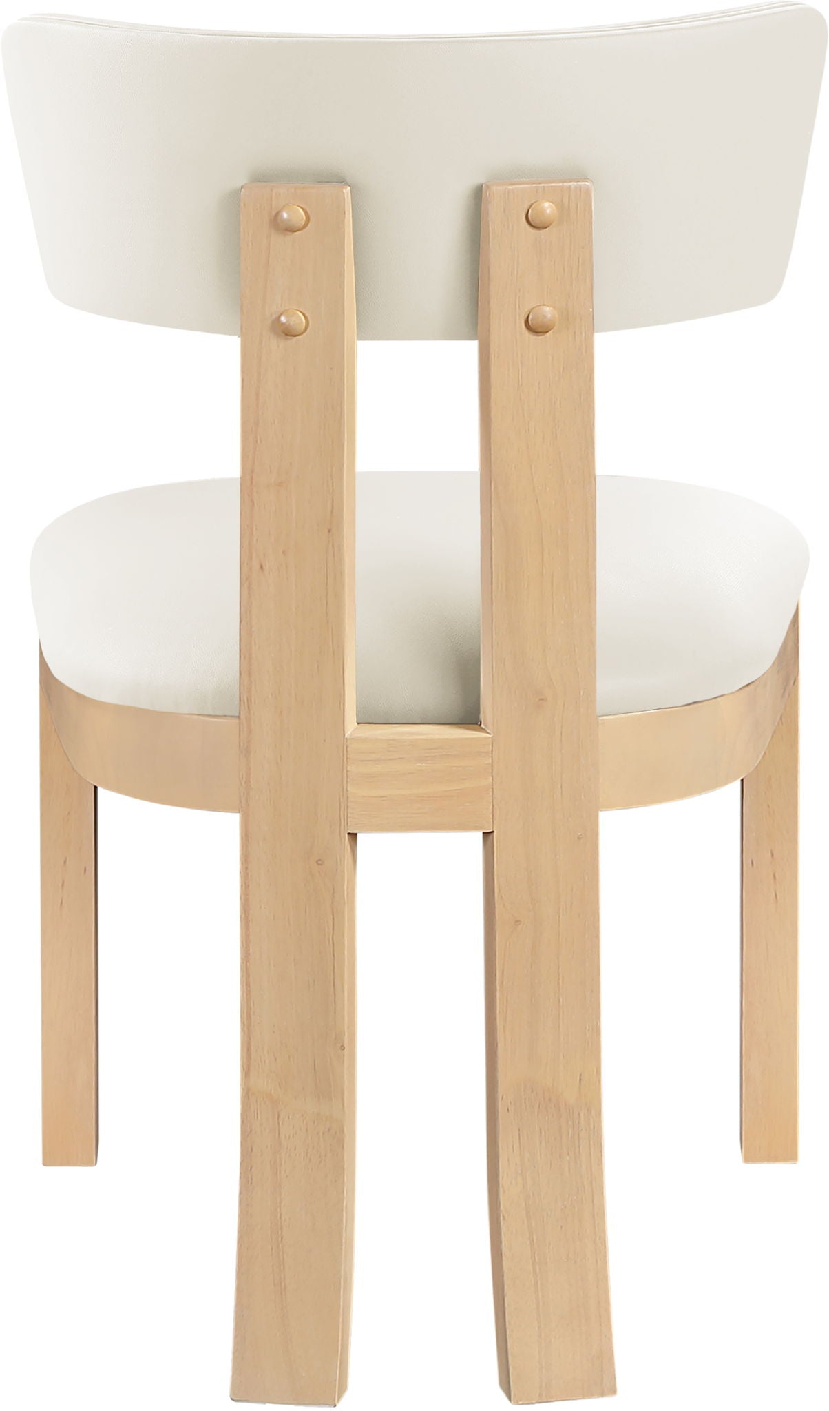 Lavrin - Vegan Leather Dining Side Chair (Set of 2) - Natural Base - Urban Living Furniture (Los Angeles, CA)