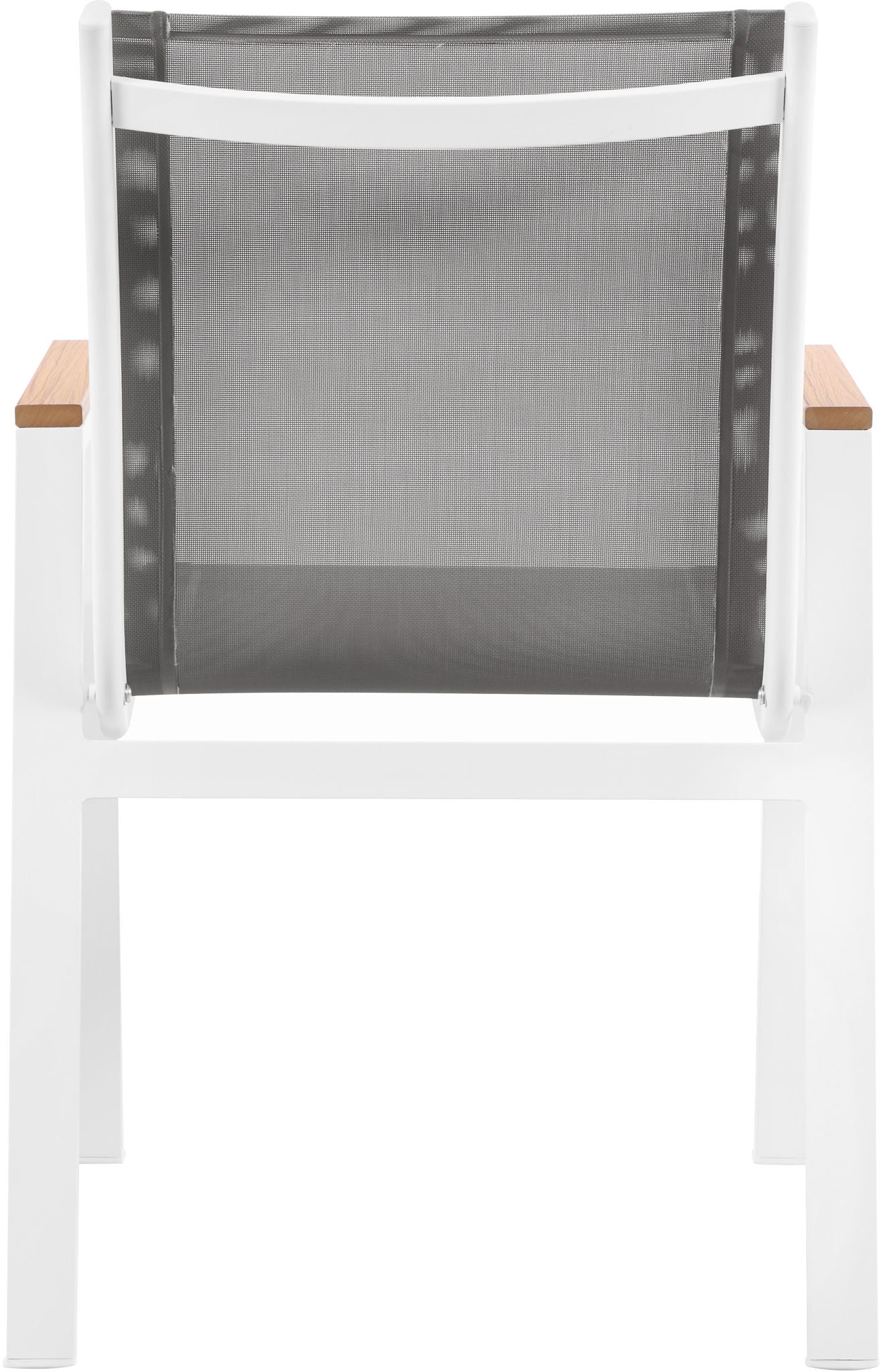 Nizuc - Outdoor Patio Dining Arm Chair With White Frame And Natural Arms (Set of 2) - Urban Living Furniture (Los Angeles, CA)