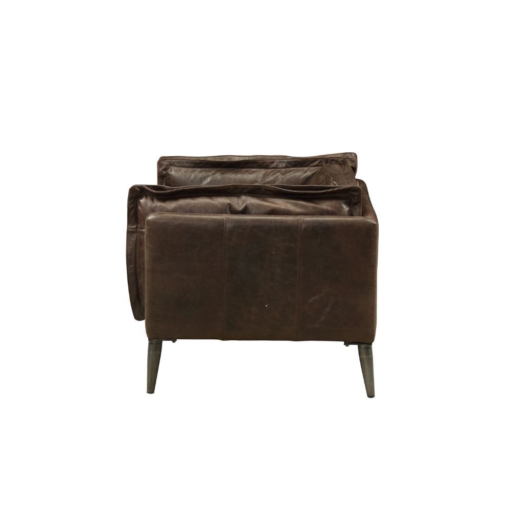 Porchester - Chair - Distress Chocolate Top Grain Leather - Urban Living Furniture (Los Angeles, CA)