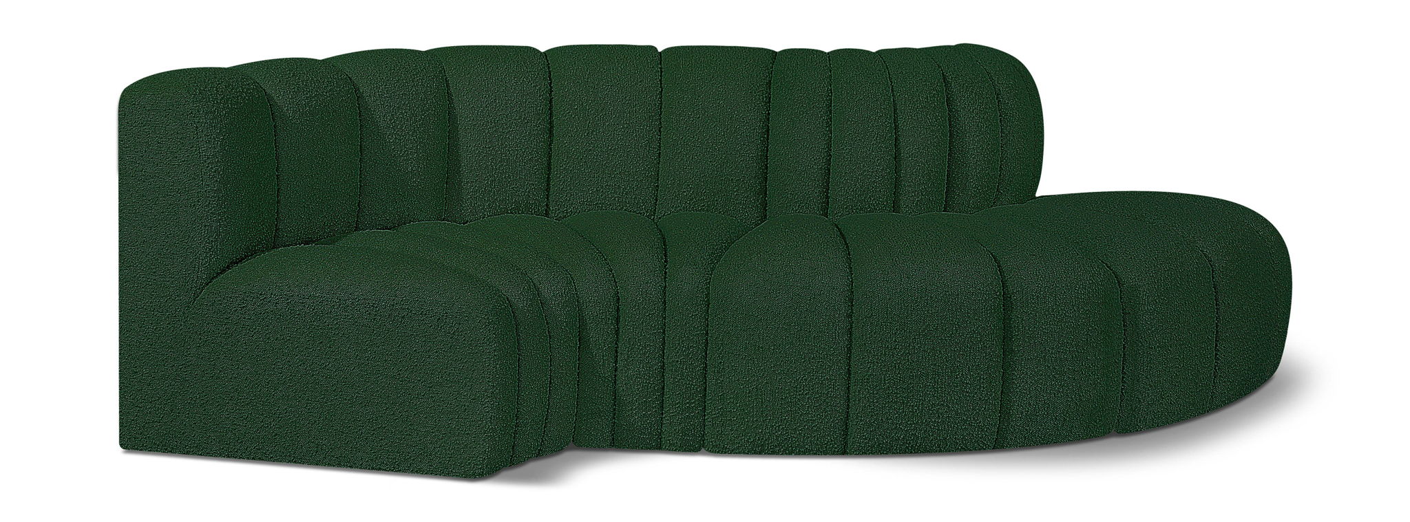 Arc - Boucle Fabric 4 Piece L-Shaped Modular Sofa - Urban Living Furniture (Los Angeles, CA)