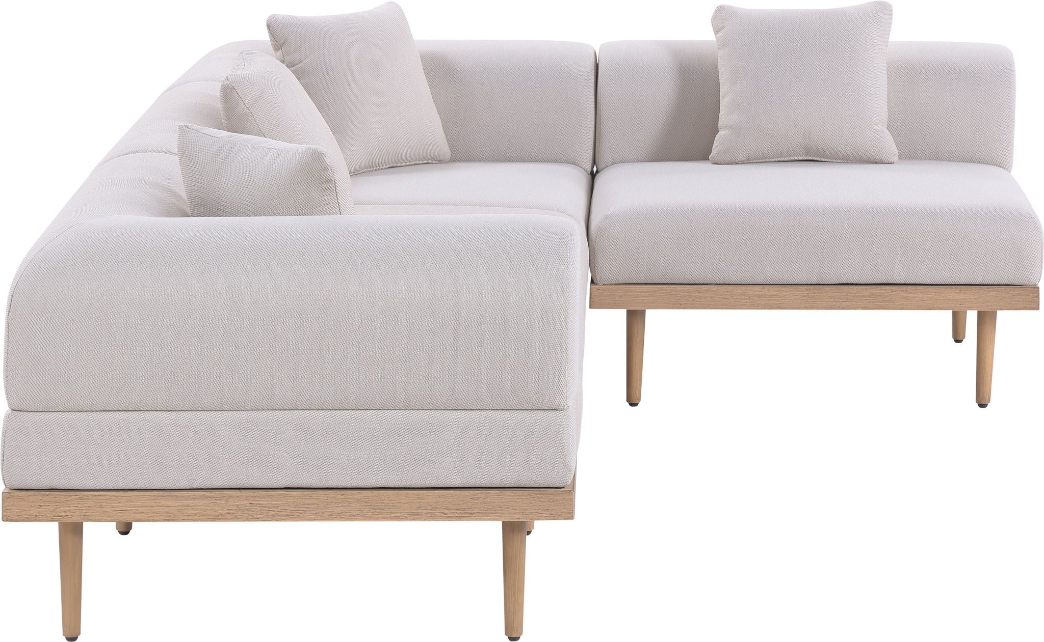 Laguna - 4 Piece 106.5" Upholstered Outdoor Patio Modular Sectional - Urban Living Furniture (Los Angeles, CA)