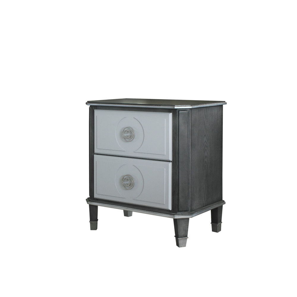 House Beatrice - Nightstand - Charcoal & Light Gray - Urban Living Furniture (Los Angeles, CA)