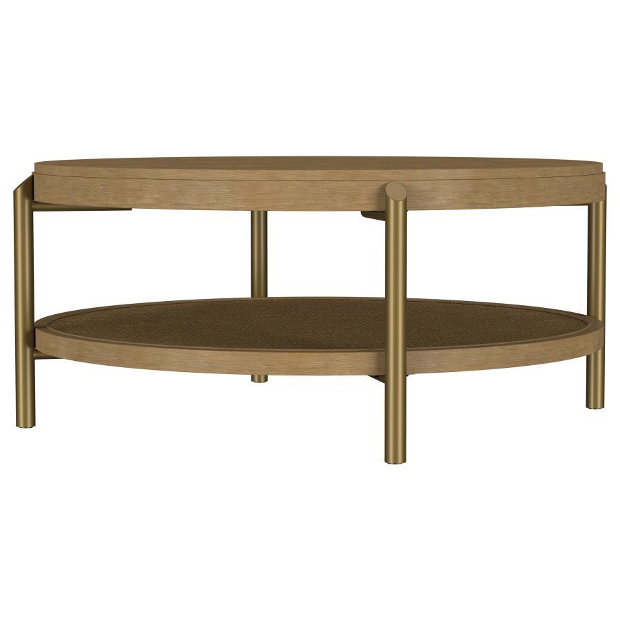 Arini - Round Coffee Table With Storage Shelf - Urban Living Furniture (Los Angeles, CA)