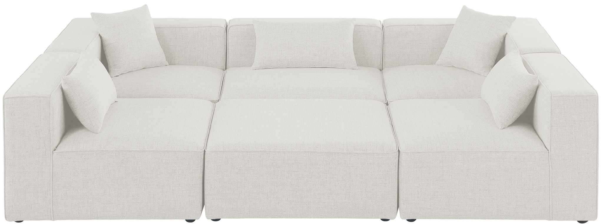 Cube - Linen 6 Piece Modular Sectional - Urban Living Furniture (Los Angeles, CA)