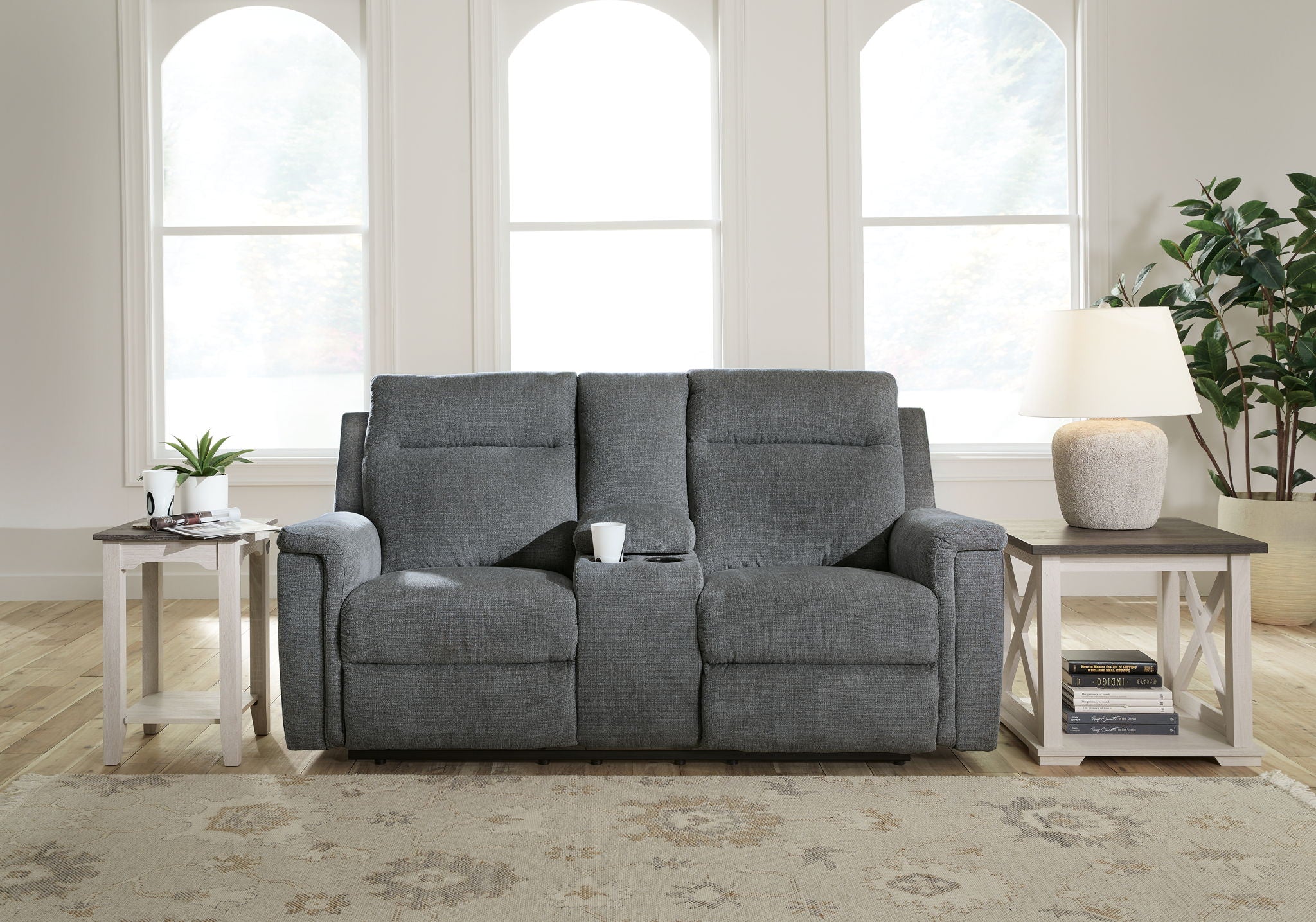 Barnsana - Dbl Power Reclining Loveseat With Console - Urban Living Furniture (Los Angeles, CA)