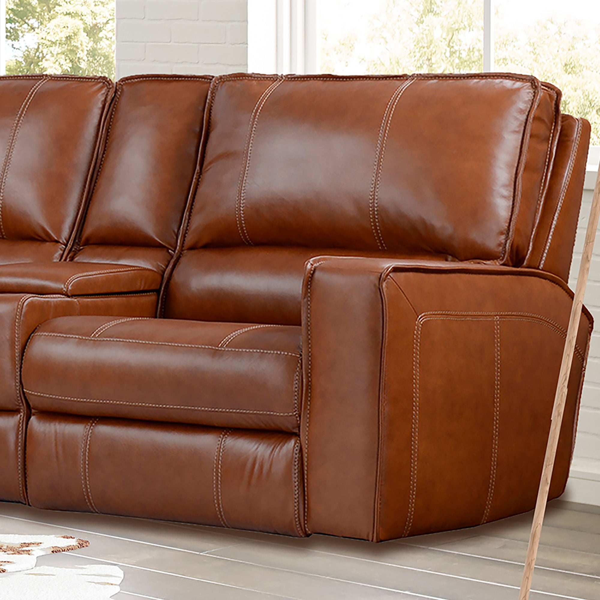 Rockford - Power Right Arm Facing Recliner - Verona Saddle - Urban Living Furniture (Los Angeles, CA)