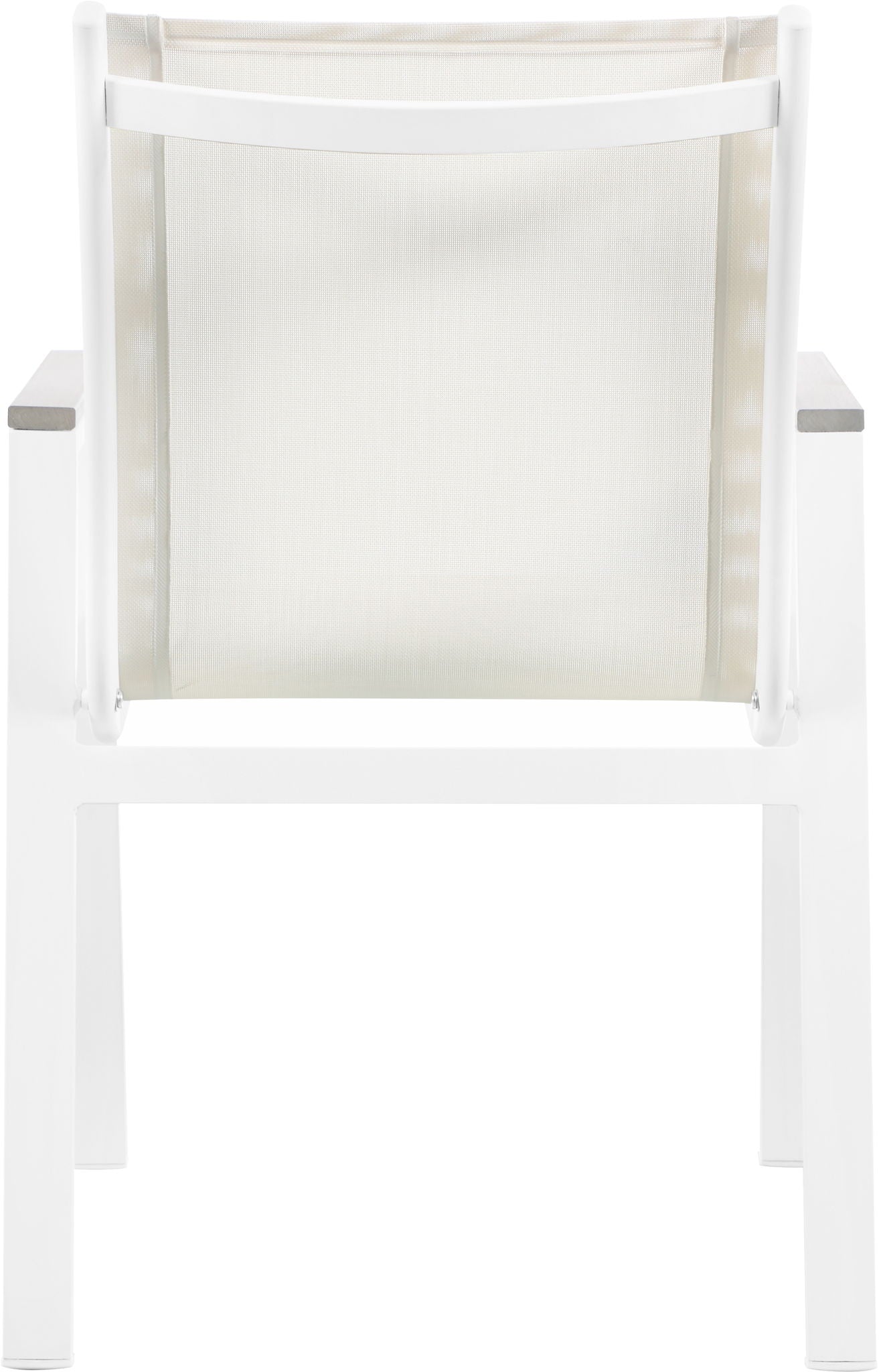 Nizuc - Outdoor Patio Dining Arm Chair With White Frame And Gray Arms (Set of 2) - Urban Living Furniture (Los Angeles, CA)