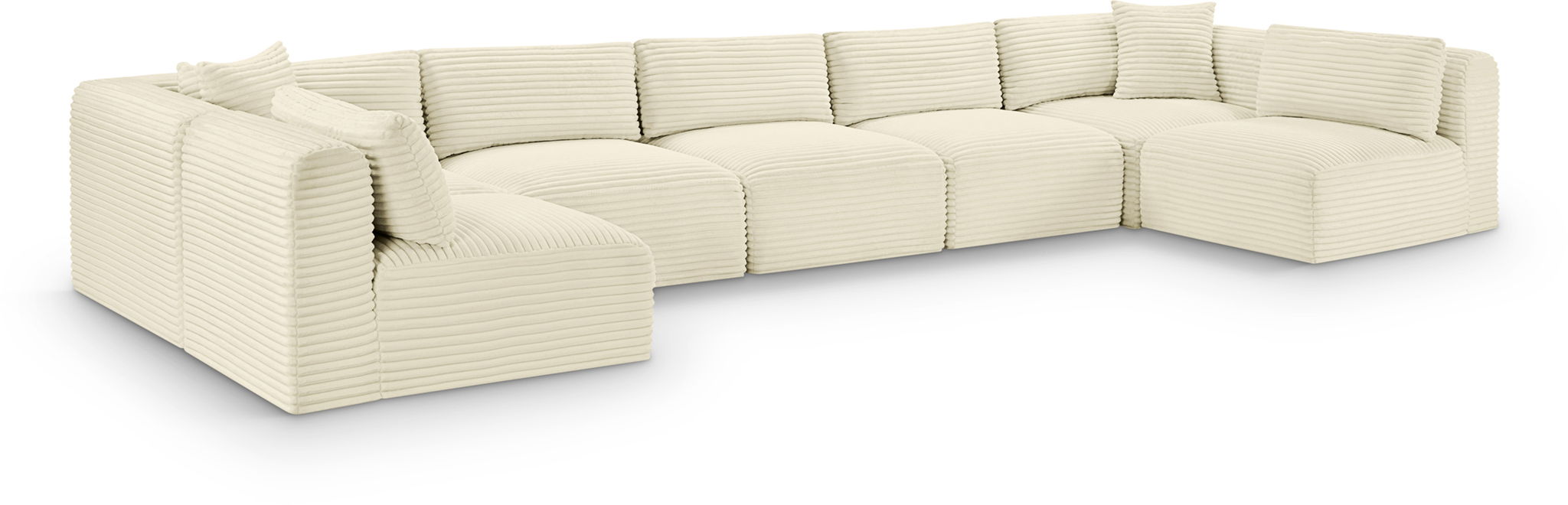 Shaggy - 7 Piece Modular U-Shaped Armless Sectional - Urban Living Furniture (Los Angeles, CA)