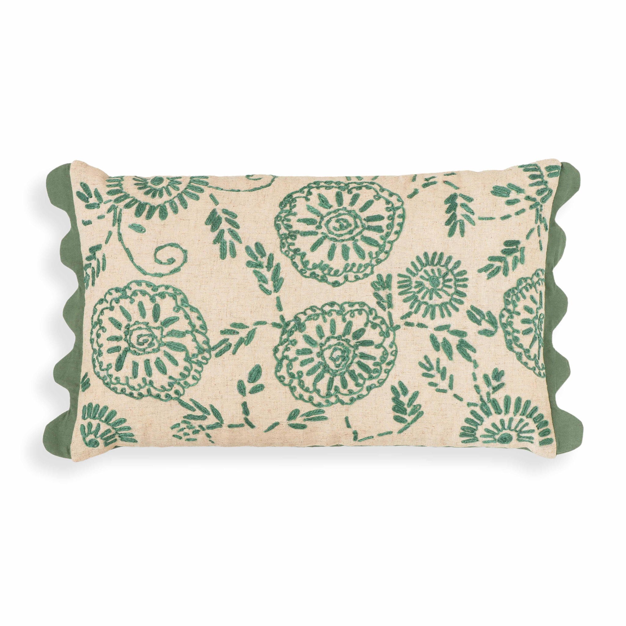 Portia - Embroidered Cotton Flex 20" x 12" Accent Cushion - Urban Living Furniture (Los Angeles, CA)