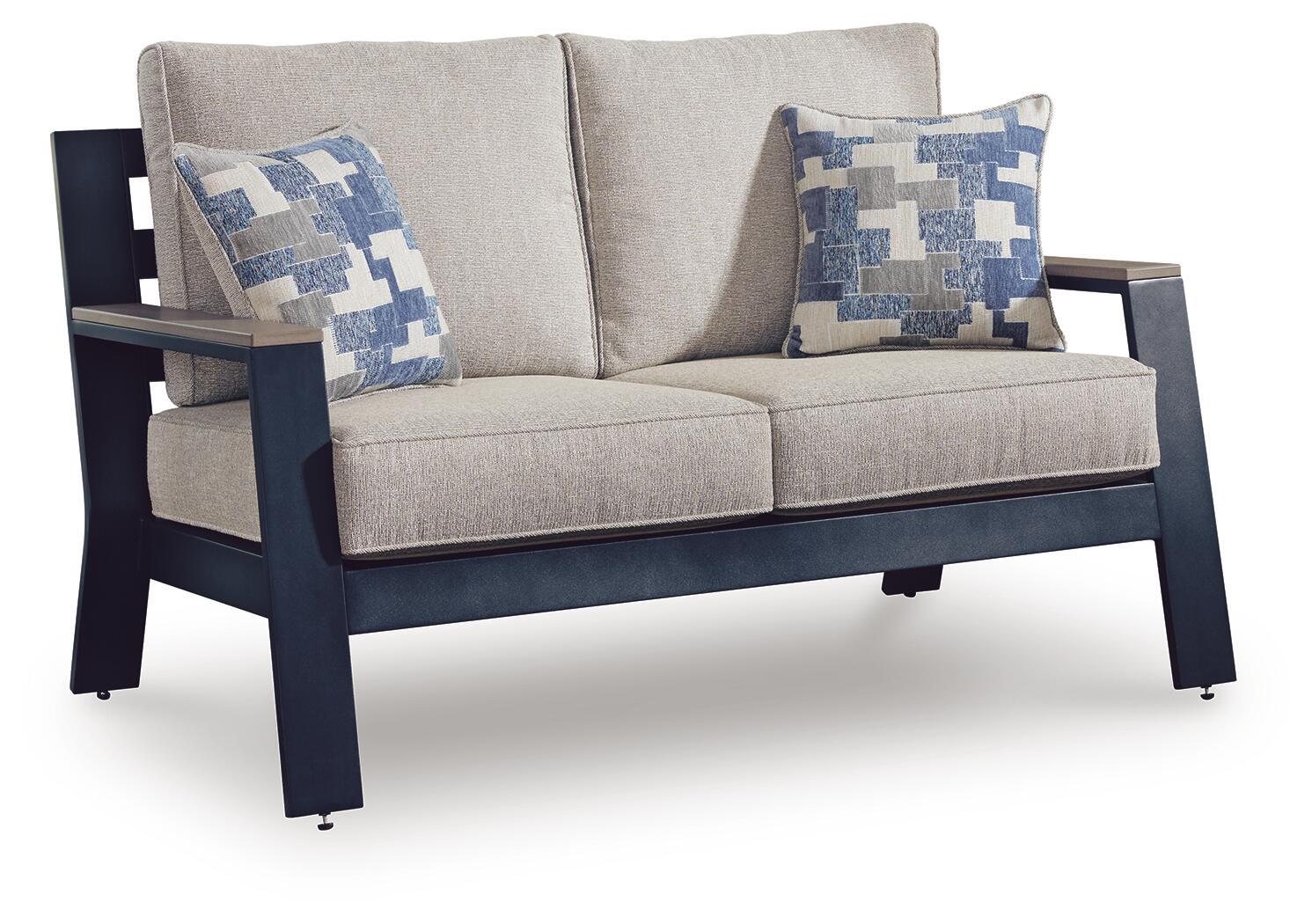 East Beach - Loveseat With Cushion - Blue - Urban Living Furniture (Los Angeles, CA)