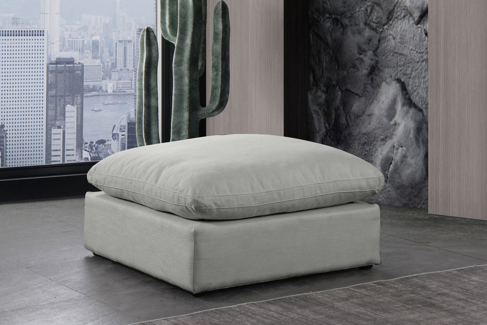 Comfy - Linen Ottoman - Urban Living Furniture (Los Angeles, CA)