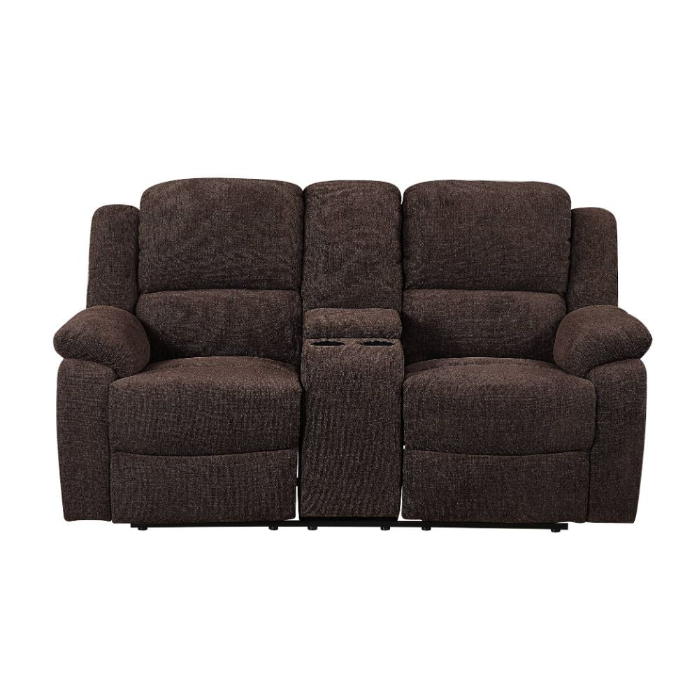 Madden - Motion Loveseat With Console - Brown Chenille - Urban Living Furniture (Los Angeles, CA)