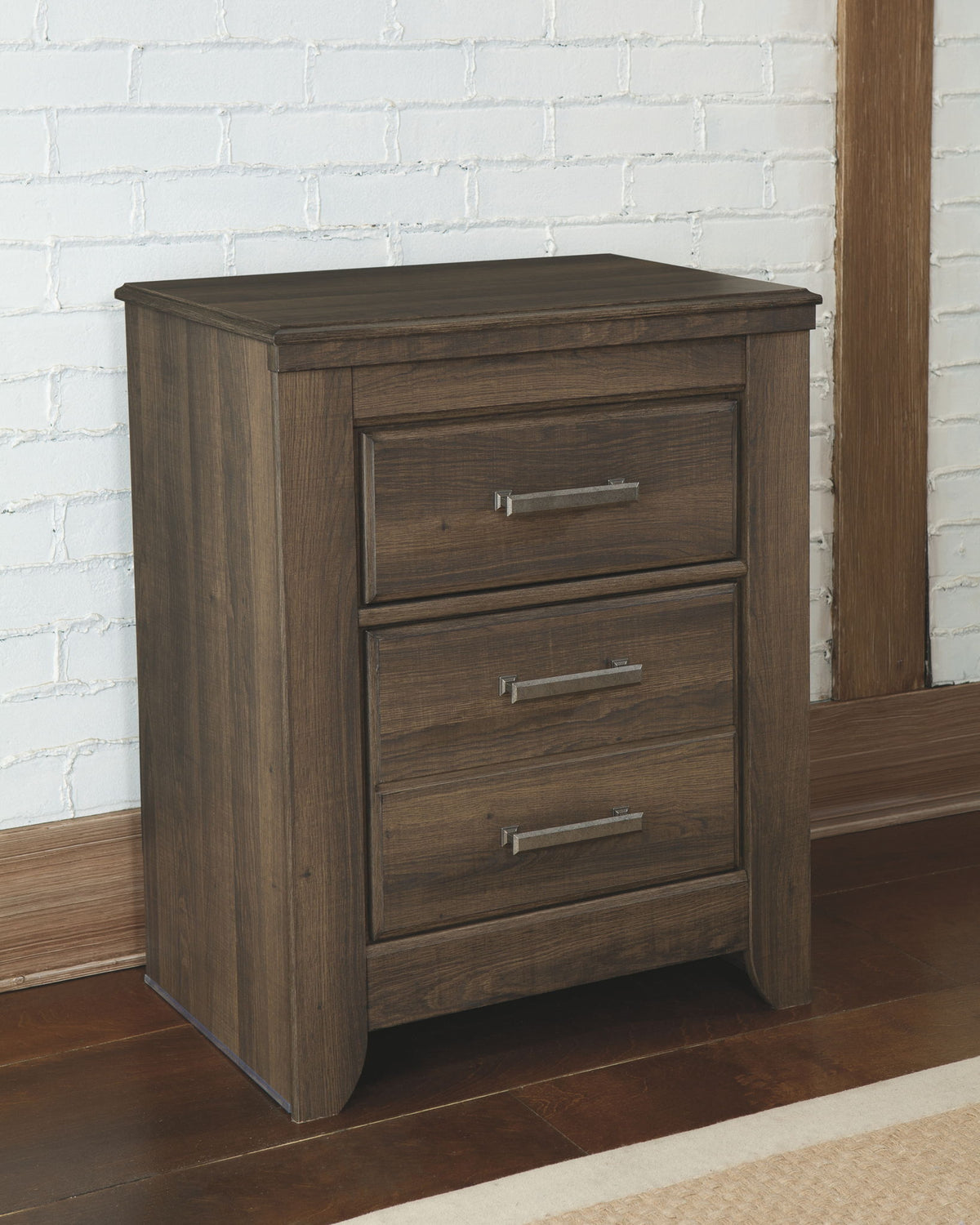 Juararo - Two Drawer Night Stand - Dark Brown - Urban Living Furniture (Los Angeles, CA)