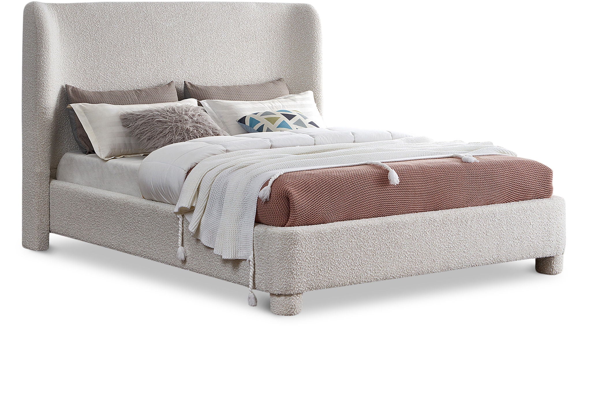 Penny - Boucle Fabric Bed - Urban Living Furniture (Los Angeles, CA)