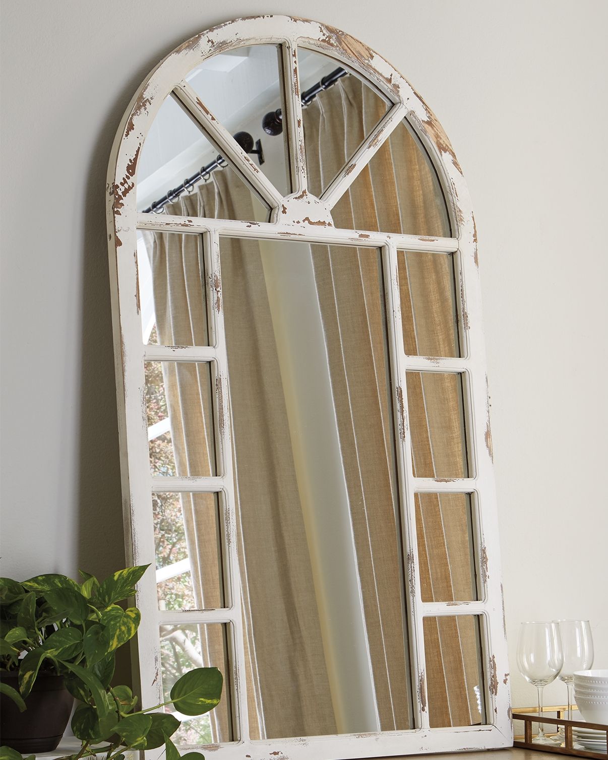 Divakar - Antique White - Accent Mirror - Urban Living Furniture (Los Angeles, CA)