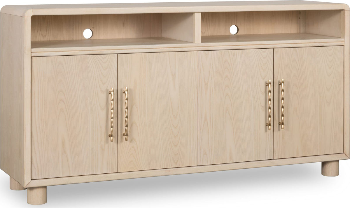 Zinnia - Four Door Two Shelf Sideboard - White Sand