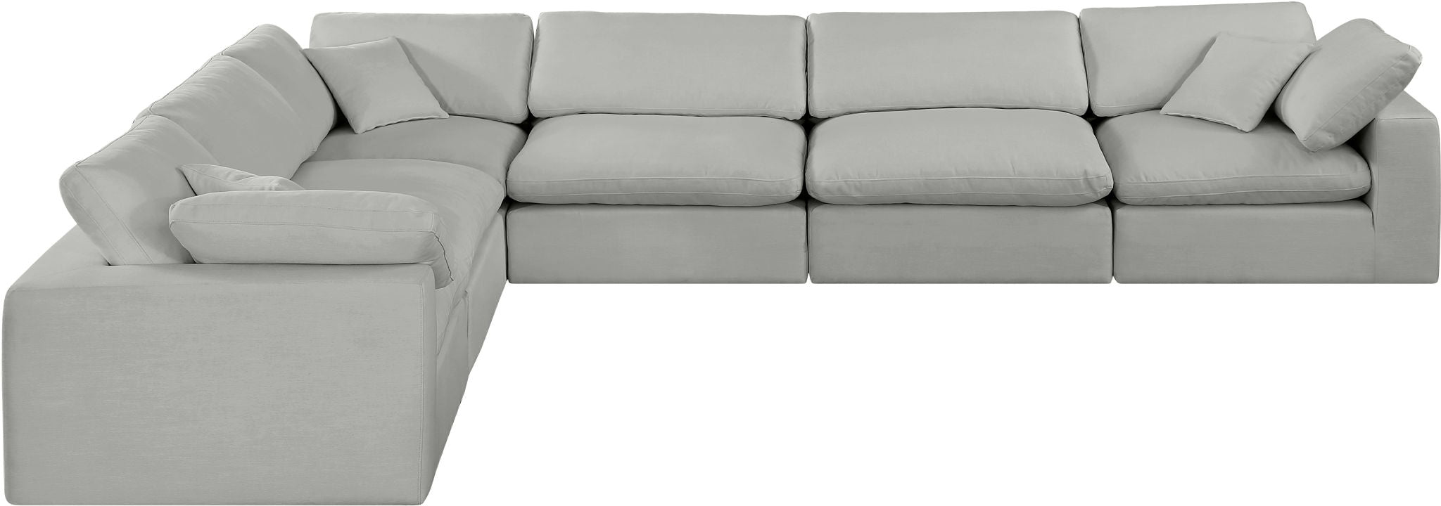Comfy - 6 Piece Linen Modular Corner Sectional - Urban Living Furniture (Los Angeles, CA)