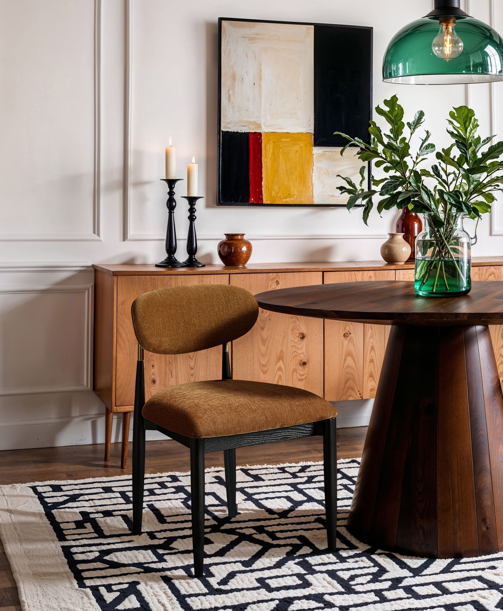 Riccio - Fabric Dining Side Chair (Set of 2) - Black And Gold Frame - Urban Living Furniture (Los Angeles, CA)